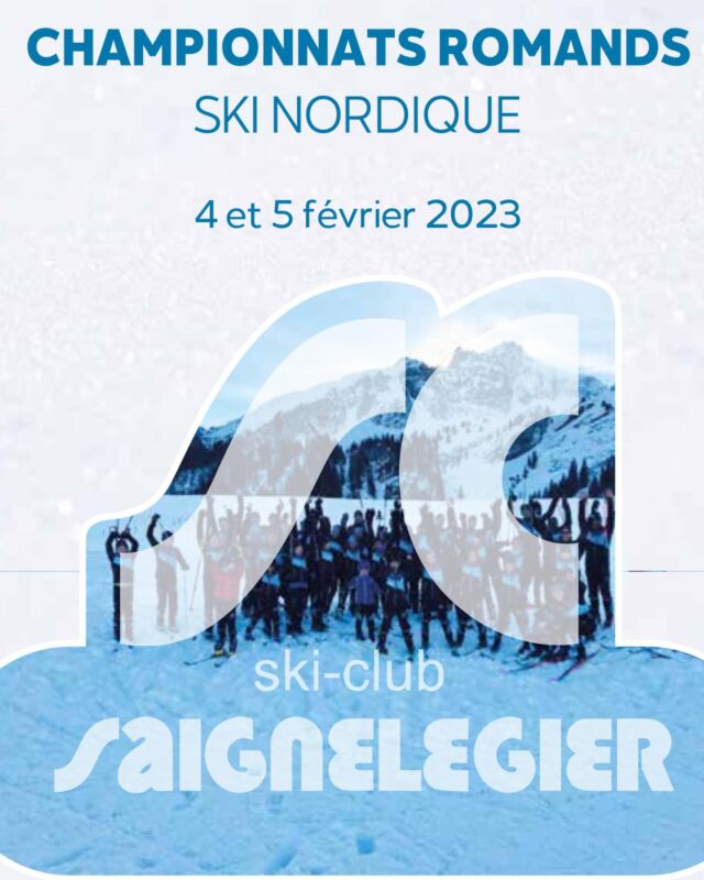 Réservez le week-end du 4-5 février aux Breuleux pour les Championnats Romands 2023 organisé par le SC Saignelégier! Inscriptions et informations sur le site www.sc-saignelegier.ch #scs #skidefond #orblanc
